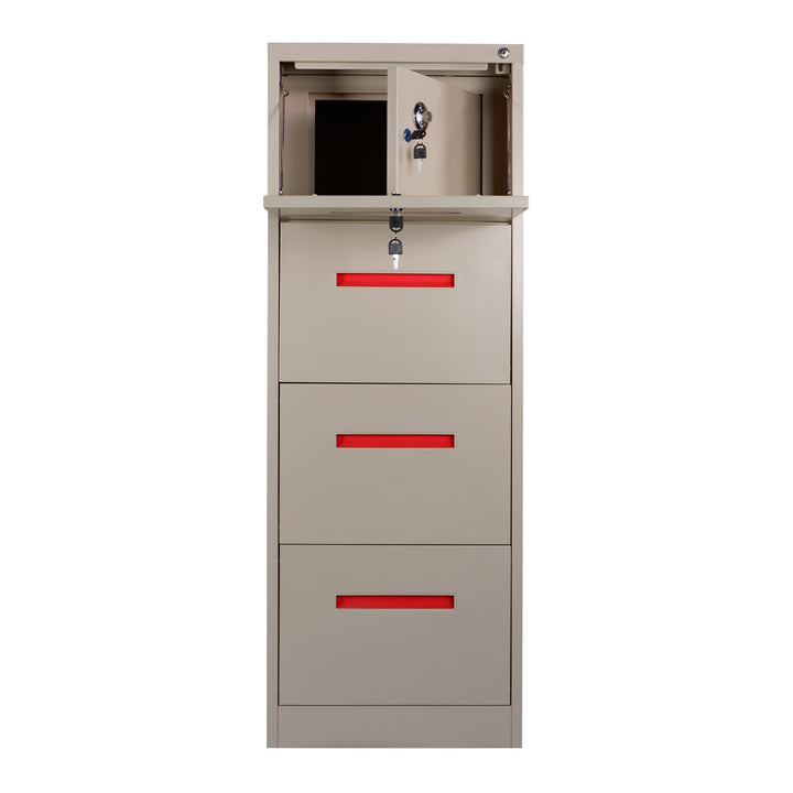 Gentleprince Ali Office Filing Cabinet with Safe